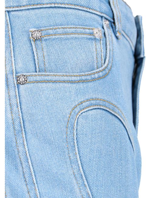 Mugler Blue Straight Jeans