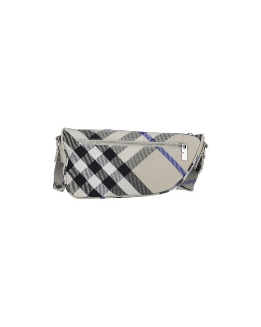 Burberry Gray Small Pouch "messenger Shield" for men