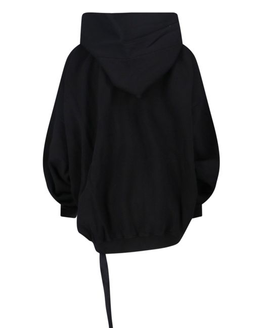 Maxi Felpa Zip di Rick Owens in Blue