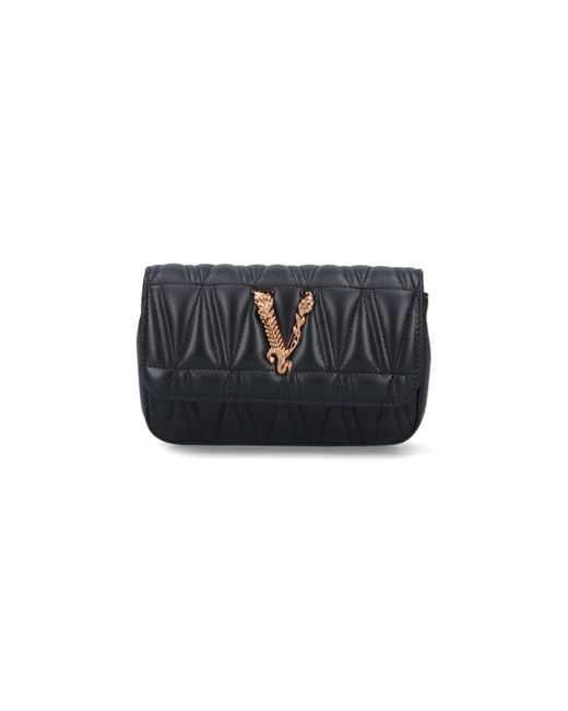 Versace Black 'virtus' Crossbody Bag