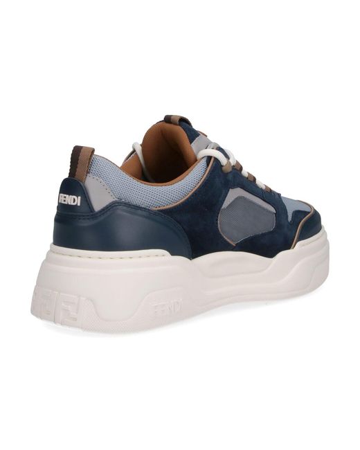 Fendi Blue Sneakers Force" for men