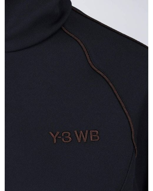 Y-3 Blue X Wales Bonner Zip Hoodie "Track"