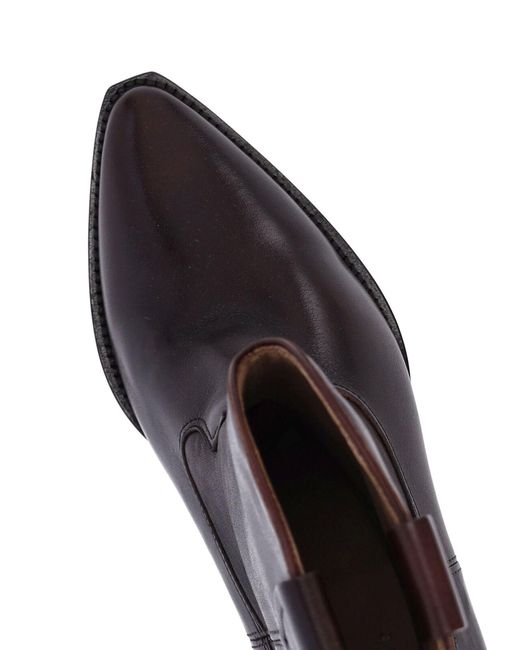 Isabel Marant Brown Leather Ankle Boots