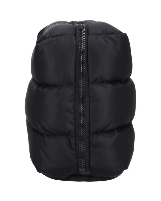 Moncler Black Padded Pouch "Caradoc" for men