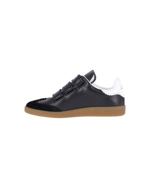 Isabel Marant Blue Beth Leather Suede Sneakers