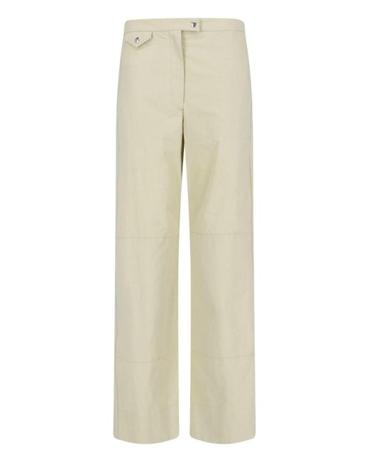 Calvin Klein Natural Straight Cotton Pants