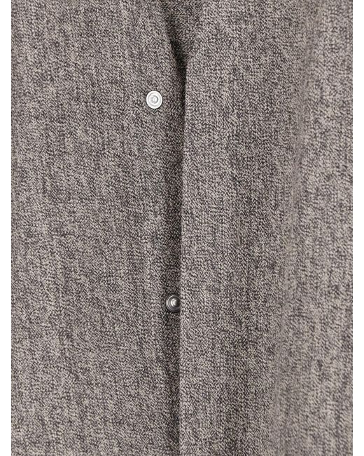 Rick Owens Gray Wool Shirt for men