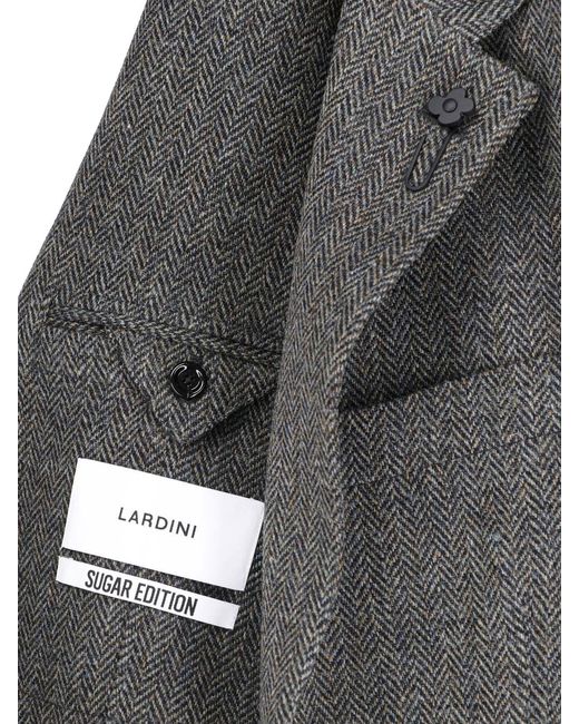 Lardini Gray Single-Breasted Blazer for men