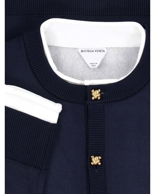 Bottega Veneta Blue Double Cardigan