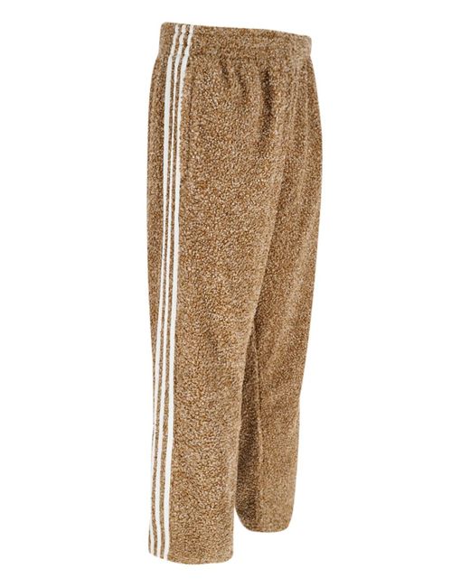 Pantaloni Bouclé "Firebird" di Adidas in Natural da Uomo
