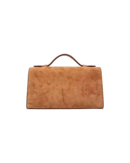 SAVETTE Brown Clutch “Symmetry”