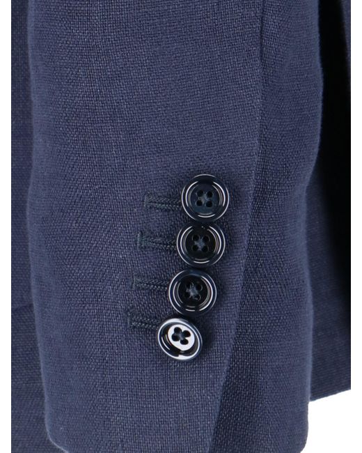 Lardini Blue Single-Breasted Blazer for men