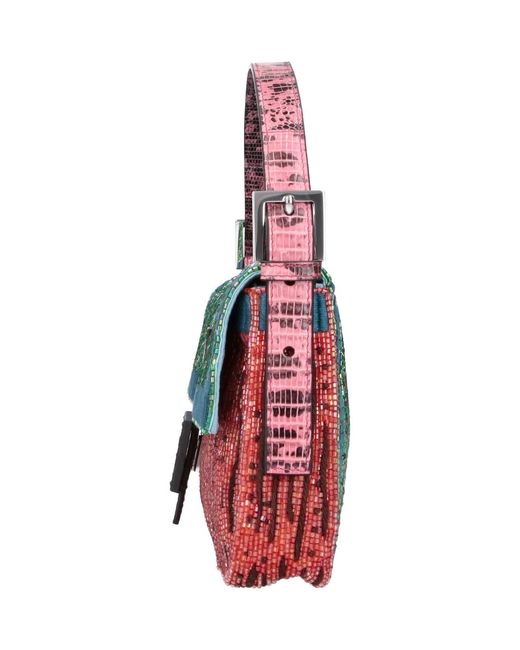Fendi Multicolor Shoulder Bag "Baguette 26424"
