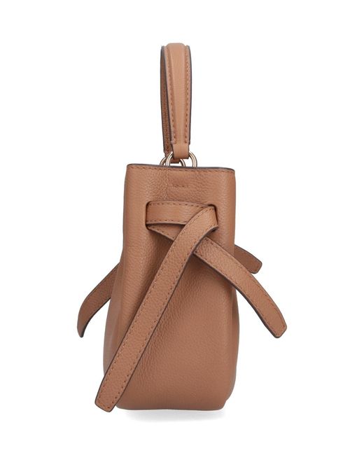 Tory Burch Natural Mini Bucket Bag "Romy"