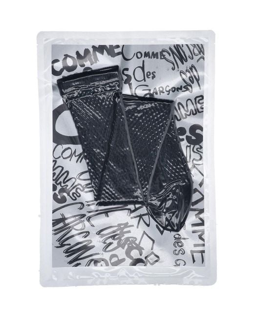 Comme des Garçons Blue Fishnet Socks