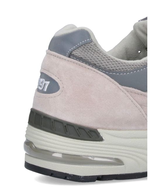 New Balance White Sneakers Pelle for men