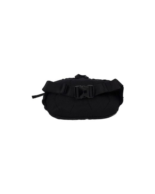 C P Company Black Belt Bag "Nylon B Lens" for men