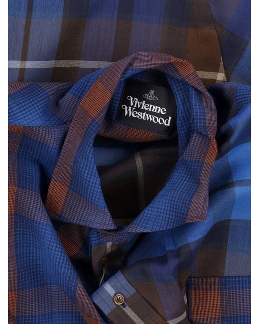 Vivienne Westwood Blue Shirt “Chaos” for men