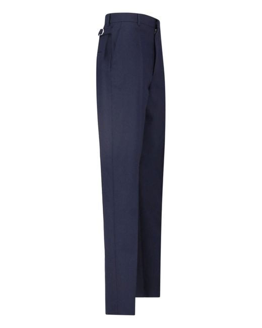 Bottega Veneta Blue Tailored Wool Trousers