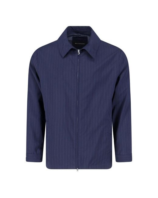 White Sand Blue Zip Jacket for men