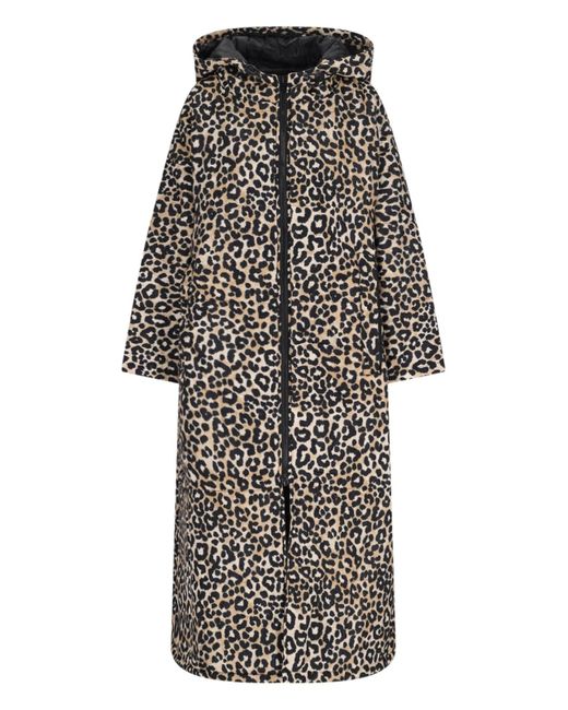 SITTINGSUITS Brown 'leopard' Maxi Coat