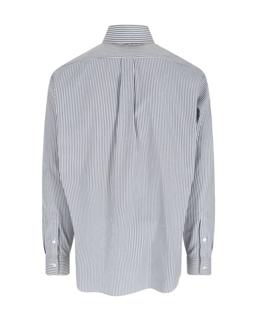 Fendi Gray Button-Down Shirt for men