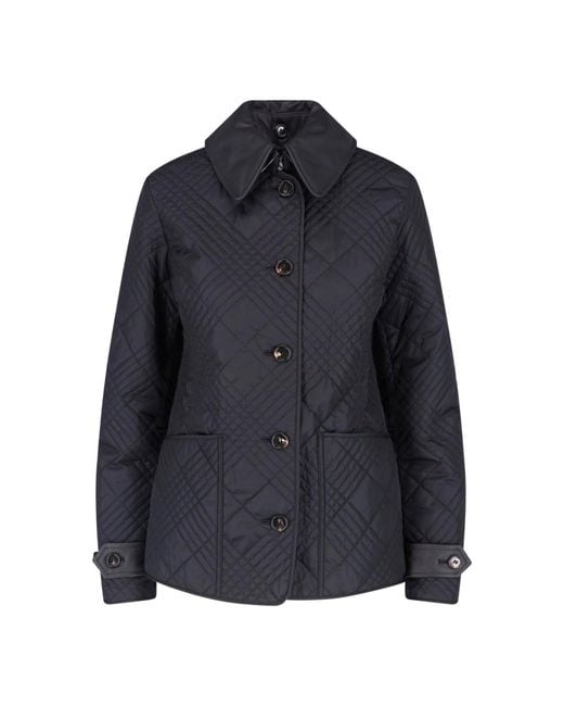 Burberry Blue Quilted Jacket "Fernleigh"
