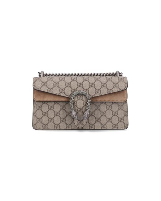 Gucci Gray 'dionysus' Small Shoulder Bag