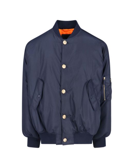 Prada Blue Logo Tech Jacket for men