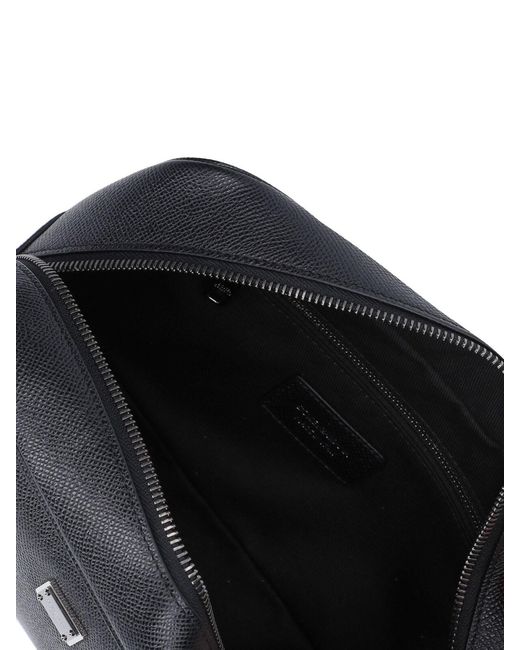 Dolce & Gabbana Black "Sicily" Beauty Case for men