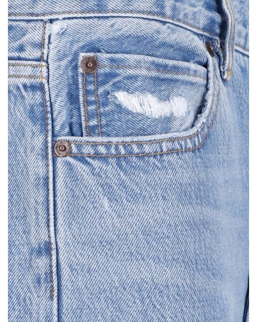 FRAME Blue Lyocell-Cotton Jeans
