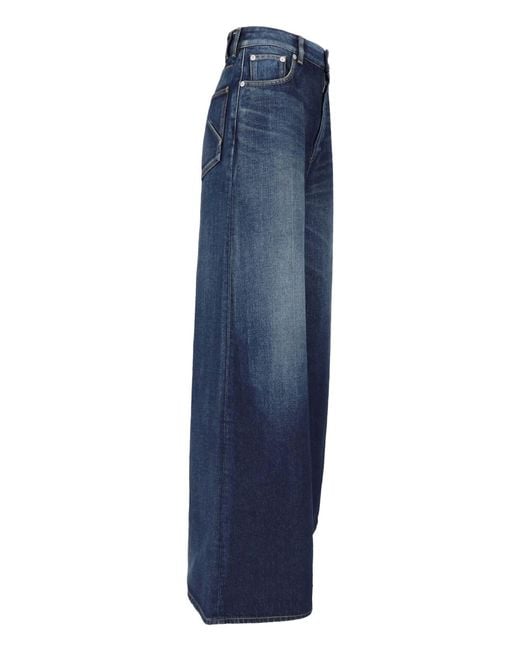 Alaïa Blue Wide Jeans