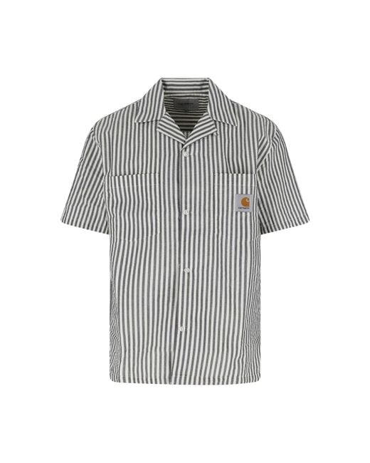 Carhartt Gray Shirt “Leavel S/S” for men