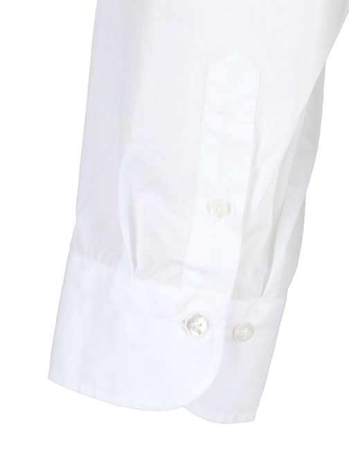 Finamore 1925 White Oversized Shirt "Oriana"
