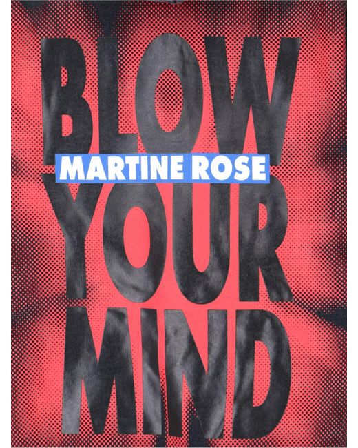 Felpa Cappuccio "Blow Your Mind" di Martine Rose in Blue da Uomo
