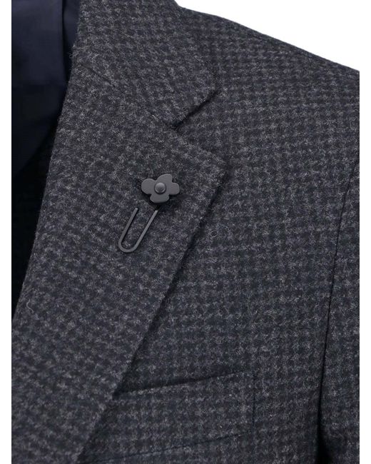 Lardini Blue Single-Breasted Blazer for men