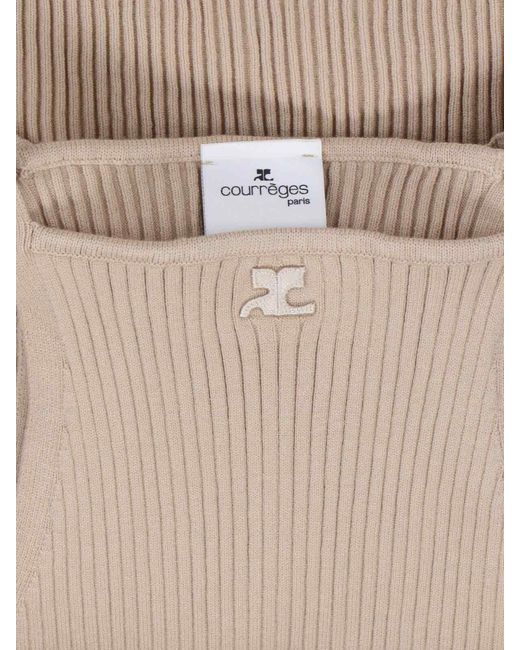 Courreges White Knitted Top