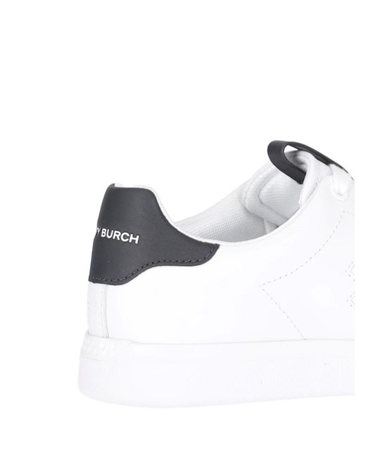 Sneakers Howell in pelle liscia di Tory Burch in White