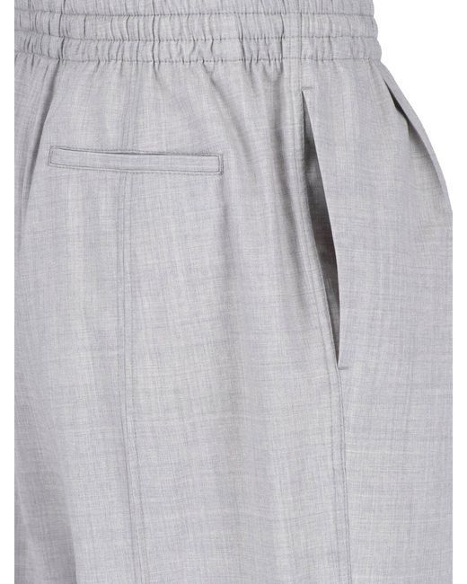 Bottega Veneta Gray Wool Trousers for men