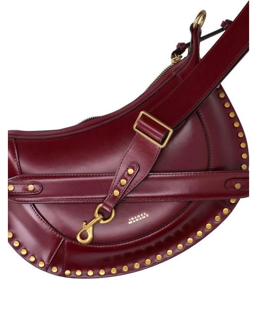 Isabel Marant Purple Calf Leather Shoulder Bag
