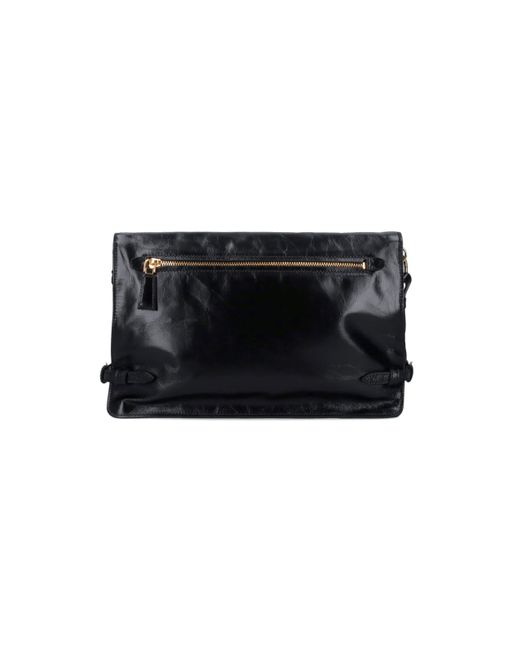 Prada Black Logo Medium Shoulder Bag