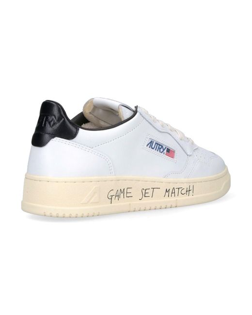 Autry White Low Sneakers Medalist for men