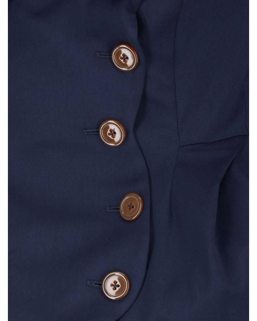 Vivienne Westwood Blue 100% Virgin Wool Tailored Jacket