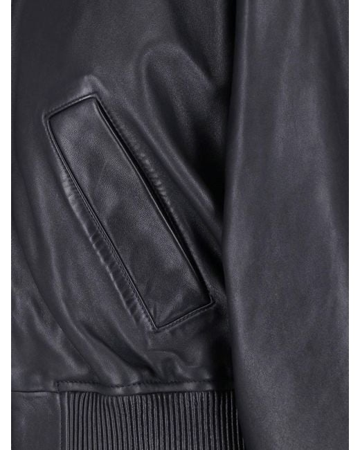 Polo Ralph Lauren Black Sheep Leather Bomber Jacket