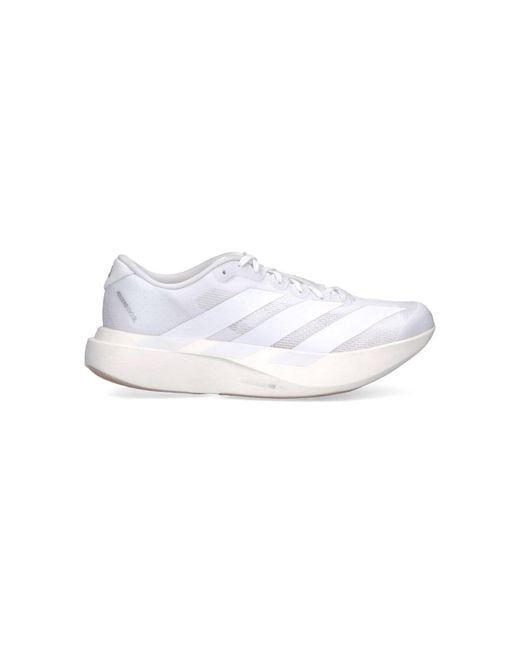 Adidas White Adizero Evo Sl Running Shoes for men