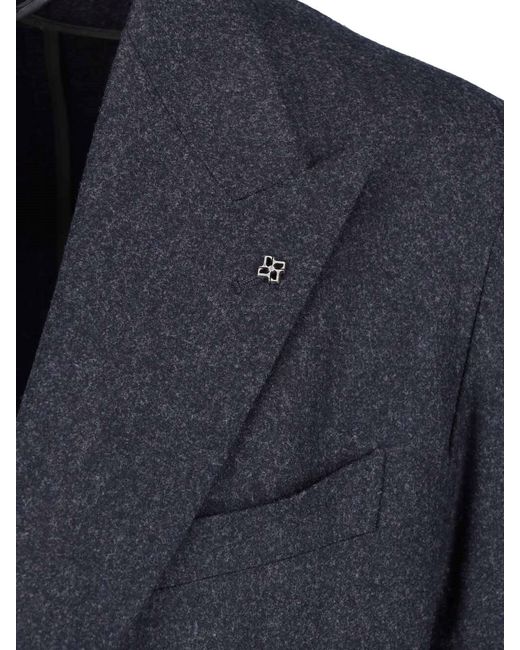 Tagliatore Blue Double-Breasted Suit for men
