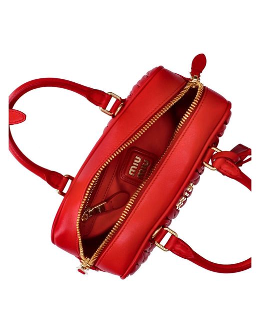 Miu Miu Red Handbag "Arcadie"
