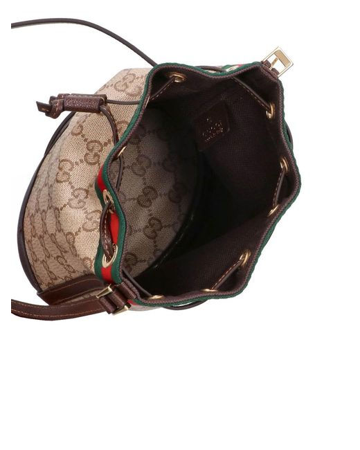 Gucci Natural Mini Bucket Bag "Web"