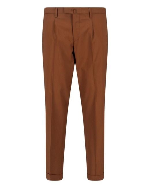Briglia 1949 Brown Tailored Trousers for men