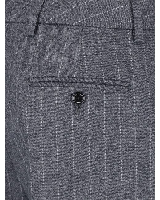 Lardini Blue Virgin Wool Trousers